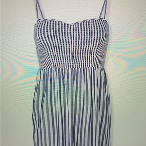 Torrid blue and white stripe dress